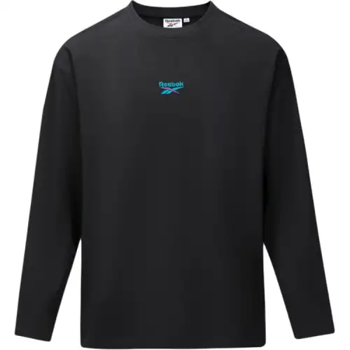 Reebok T Shirts Unisex Black Crew Neck Moderate