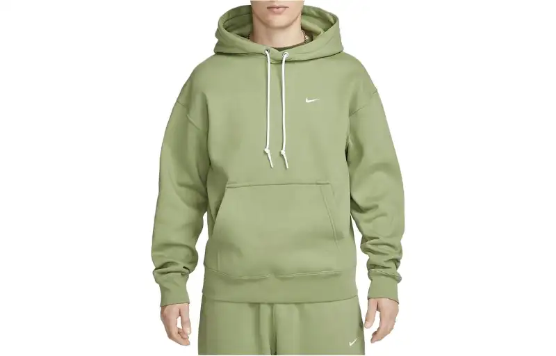 Nike Sweatshirts Men's Oil Green Hooded Moderate Regular