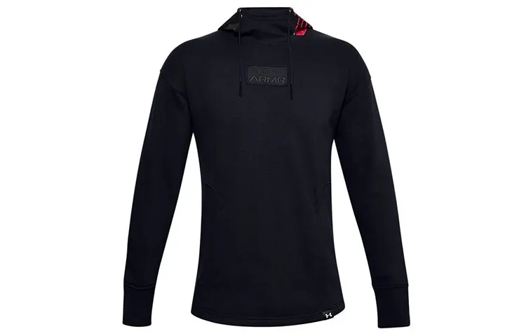 Under Armour Sweatshirts Men's Black Hooded Moderate Regular