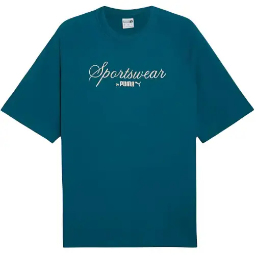 PUMA Classics+Oversized Tee Men T Shirt Men's Cool Green