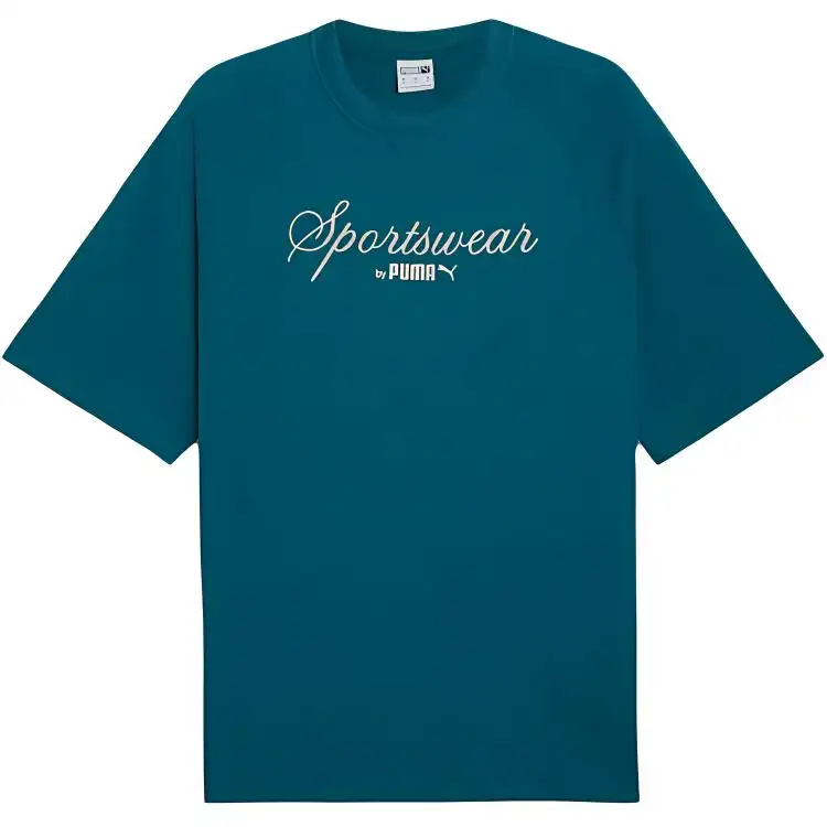 PUMA Classics+Oversized Tee Men T Shirt Men's Cool Green