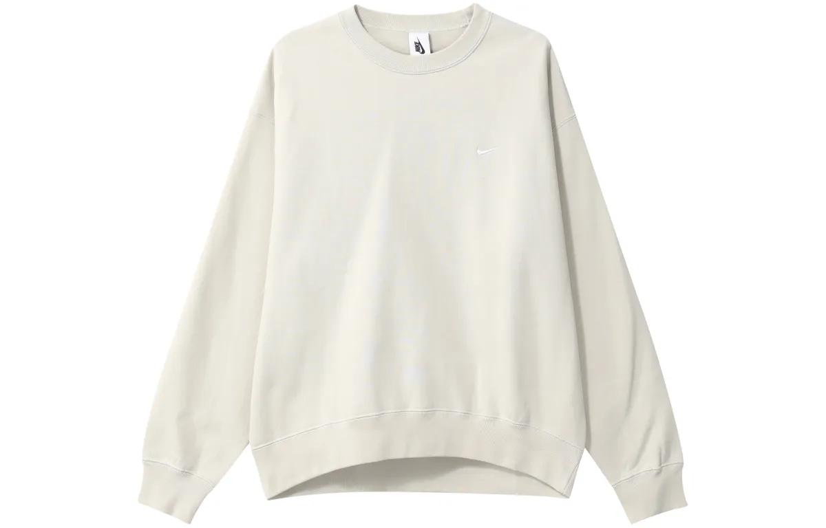 Nike Sweatshirts Men's Light Bone White Crew Neck Moderate Regular