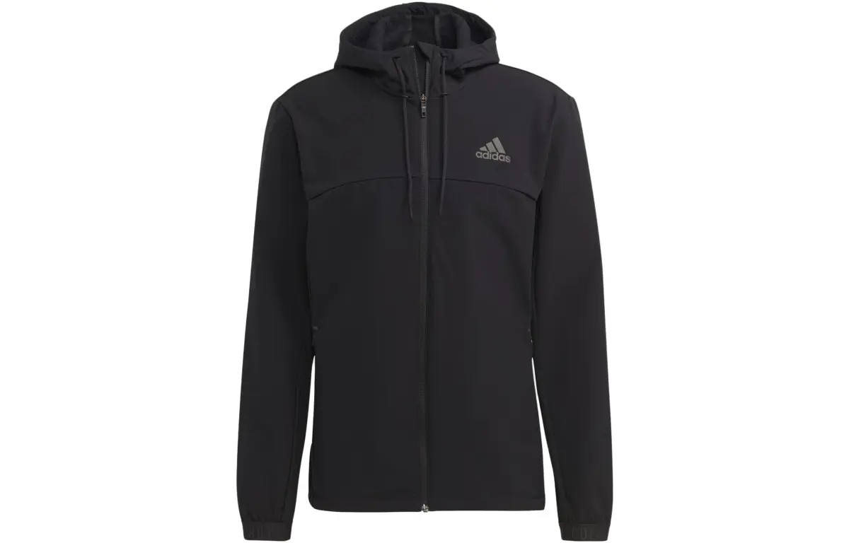 Adidas Sweatshirts Men's Black Hooded Moderate Regular