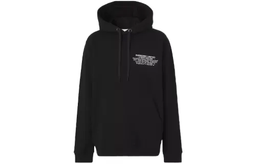 Burberry Location Print Drawstring Hoodie