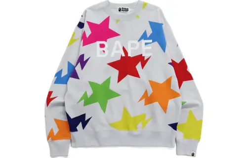 Bape Sta Pattern Relaxed Fit Crewneck