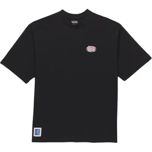 Vans T Shirts Men's Black Crew Neck Moderate Straight Fit