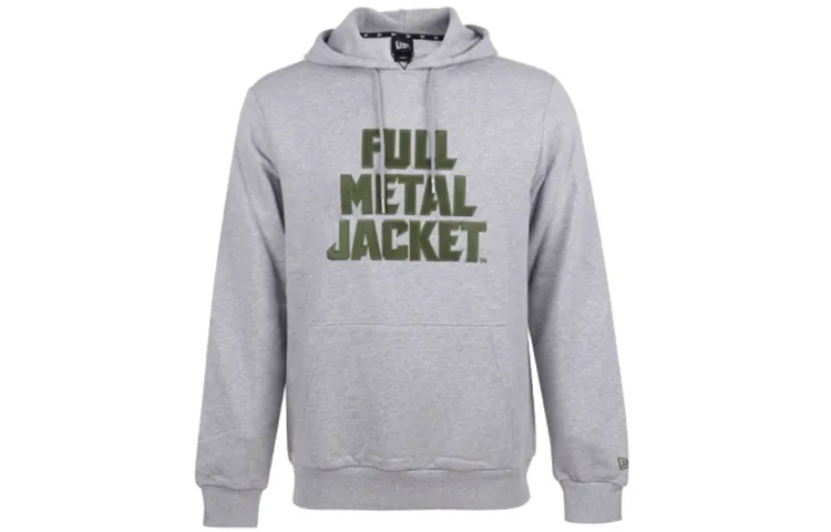 New Era Sweatshirts Men's Gray Hooded Moderate Straight Fit