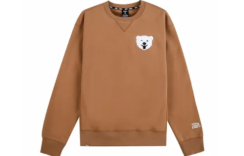 ANTA X Coca Cola Sweatshirts Men's Papaya Crew Neck Thickened Regular