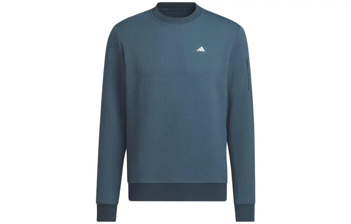 Adidas Ultimate365 Sweatshirts Men's Turquoise Crew Neck Moderate Regular