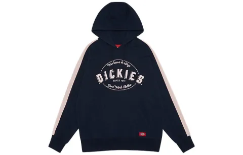 Dickies Sweatshirts Unisex Dark Marine Blue Hooded Moderate Regular