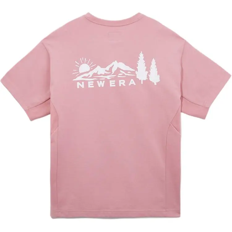 New Era T-Shirts Unisex Pink Crew Neck