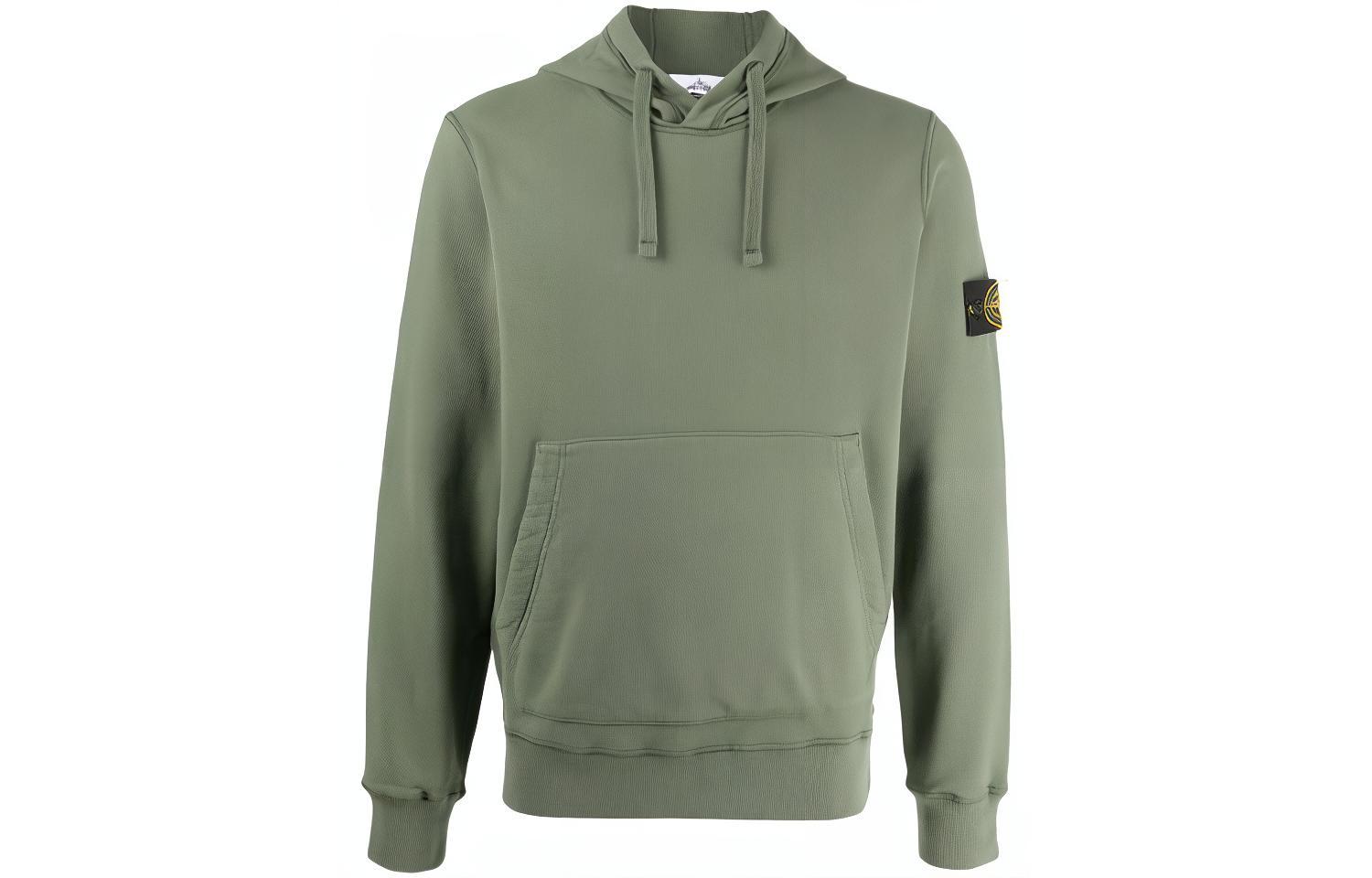 STONE ISLAND 64120 Brushed Cotton Fleece Hoodie