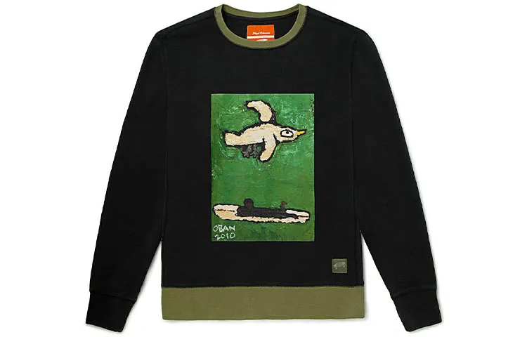 Vans NIGEL CABOURN Sweatshirts Unisex Black Crew Neck Moderate Regular