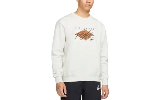 Jordan Sweatshirts Men's White Crew Neck Moderate Other