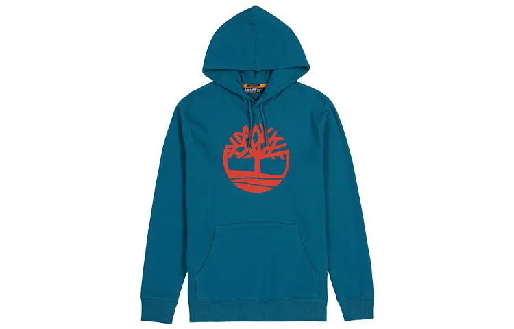 Timberland Sweatshirts Men's Blue Hooded Thickened Regular