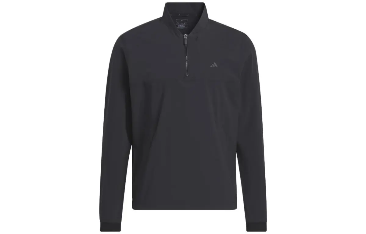 Adidas Sweatshirts Men's Black Stand Collar Moderate Other