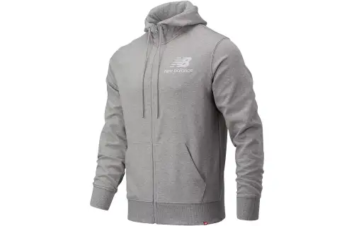 New Balance Sweatshirts Men's Gray Hooded Moderate Regular