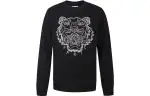 KENZO Sweatshirts Men's Black Crew Neck Moderate Heavyweight