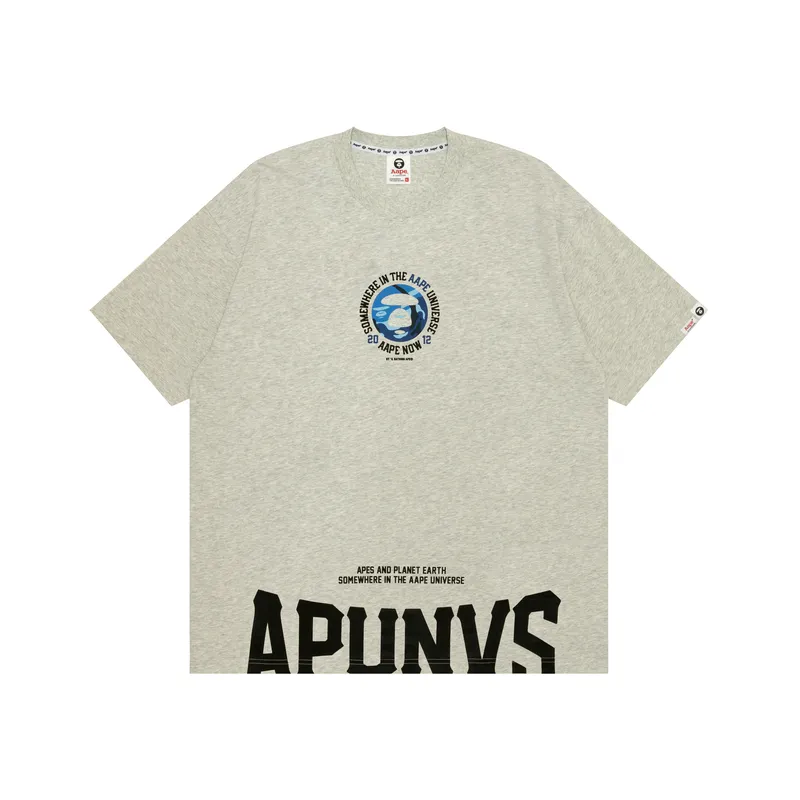 Aape By *A Bathing APE® Logo Print Cotton T shirt