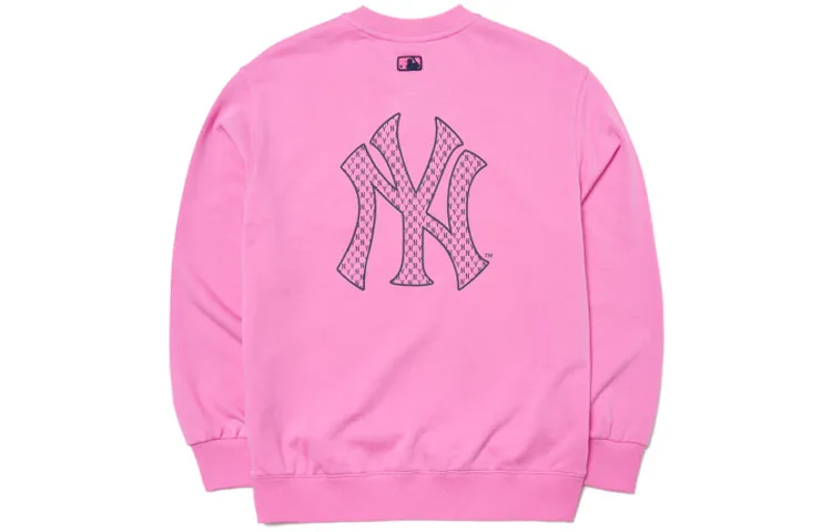 MLB Monogram Sweatshirt Unisex Dark Pink