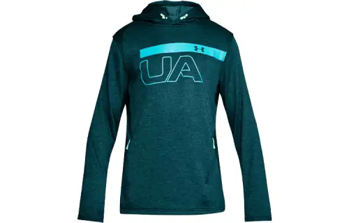 Under Armour Tech Sweatshirts Men's Blue Hooded Moderate Regular