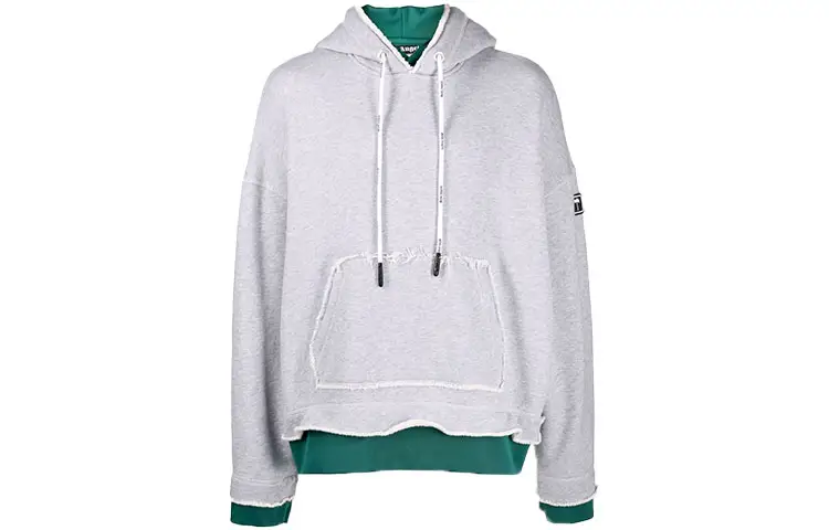 PALM ANGELS Layered Frayed-edge Hoodie