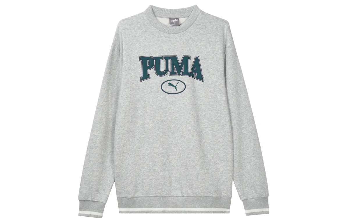 PUMA Sweatshirts Men's Gray Crew Neck Moderate Other