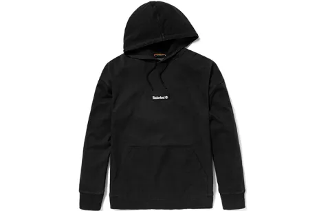 Timberland Sweatshirts Men's Black Hooded Moderate Regular