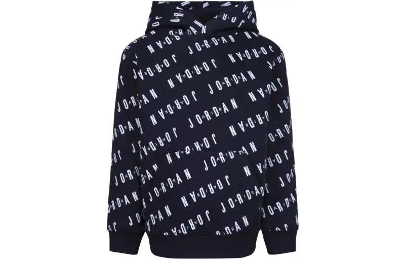Jordan Sweatshirts Men's Black Hooded Moderate Regular