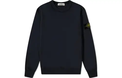 STONE ISLAND Logo Appliquéd Mélange Cotton Jersey Sweatshirt