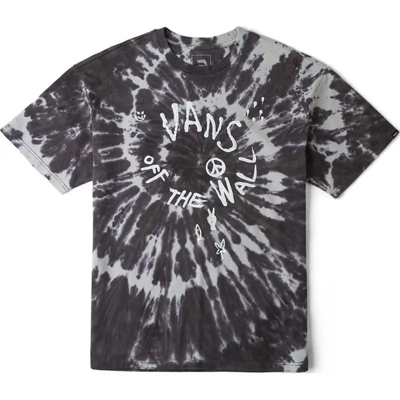 Vans T Shirt Unisex Black Tie Dye