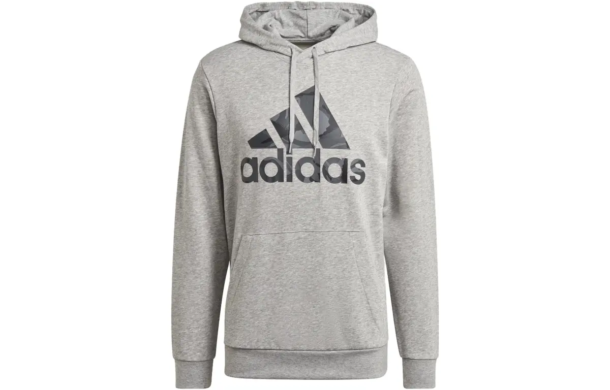 Adidas Sweatshirts Men's Gray Hooded Moderate Other