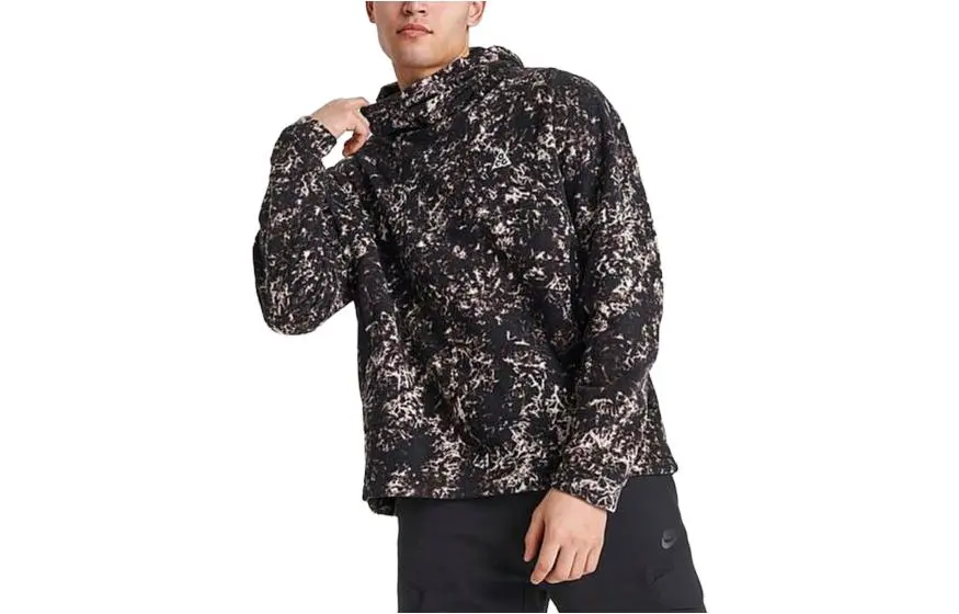 Nike Acg Therma Fit Wolf Tree Pullover Fleece Hoodie
