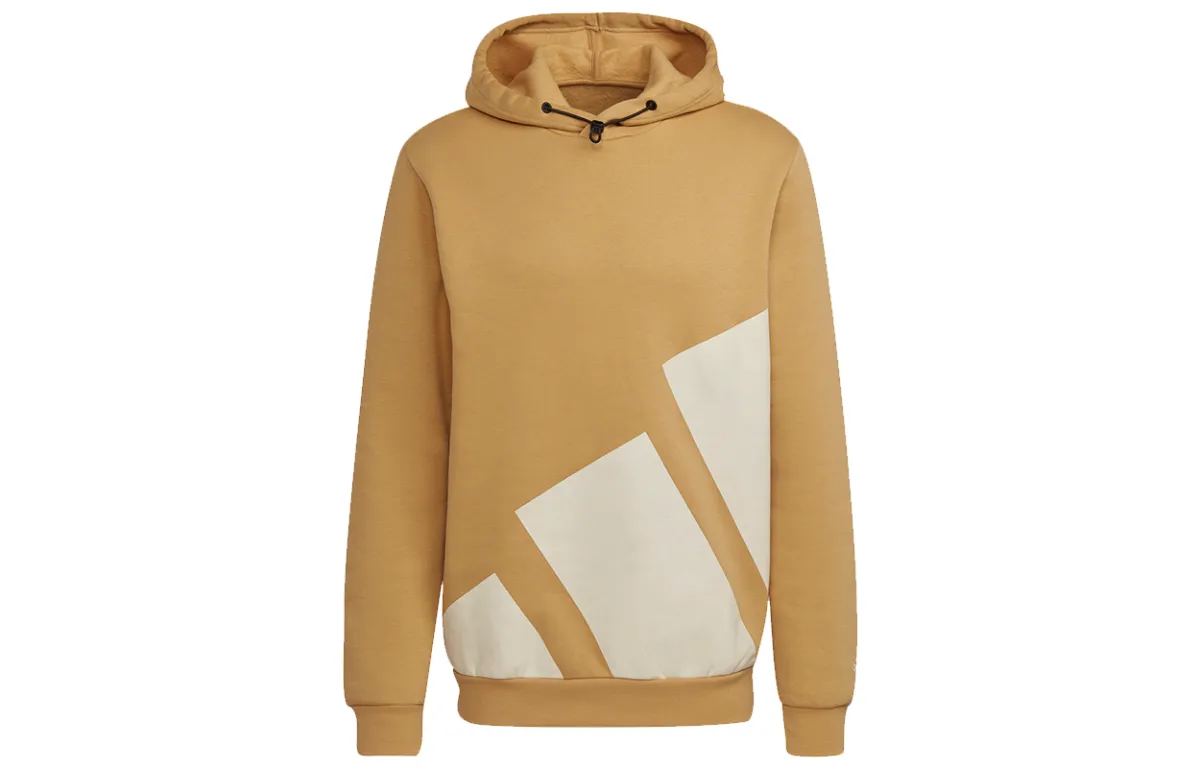 Adidas Sweatshirts Men's Orange Hooded Moderate Regular