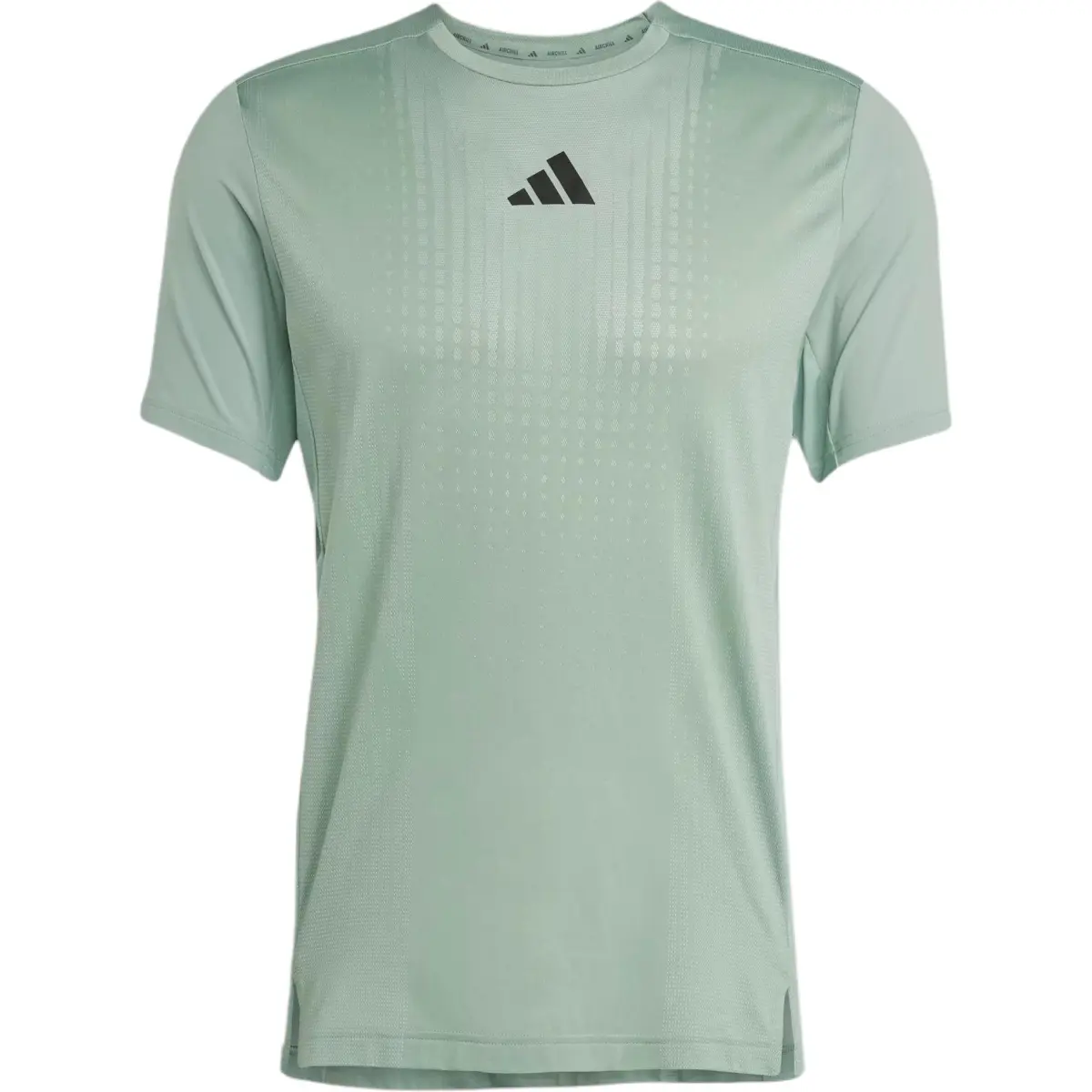 Adidas AirchillClimacool T Shirt Men's Silver Green/Wonder Silver