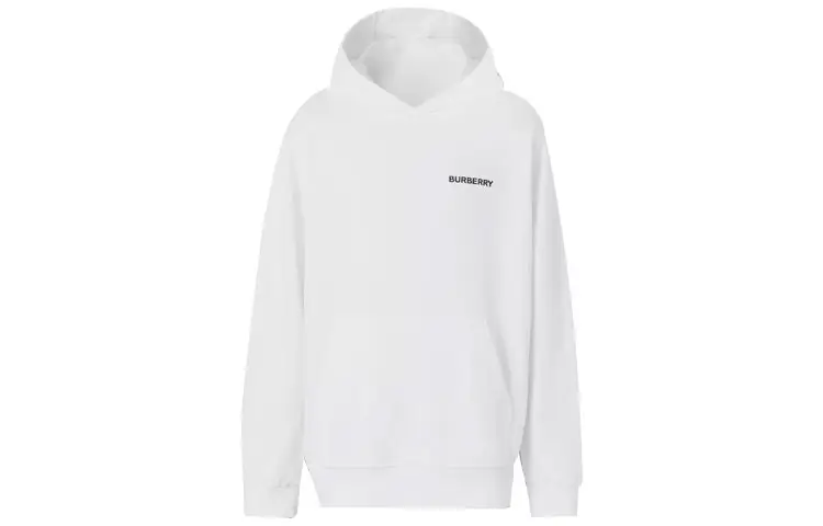Burberry Sweatshirts Unisex White Hooded Moderate Regular