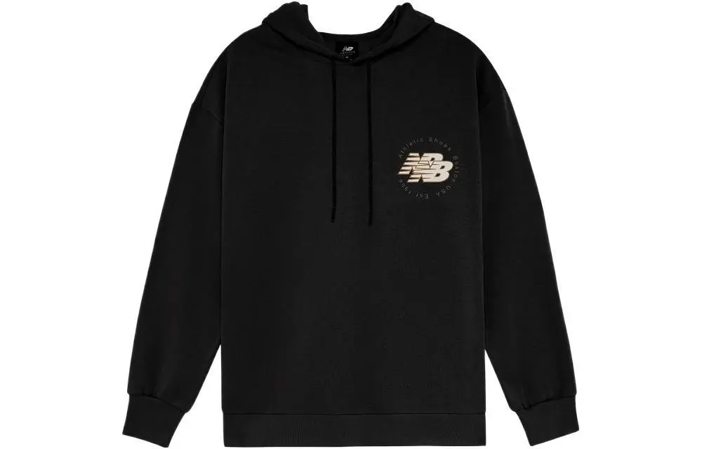 New Balance Sweatshirts Men's Black Hooded Moderate Other