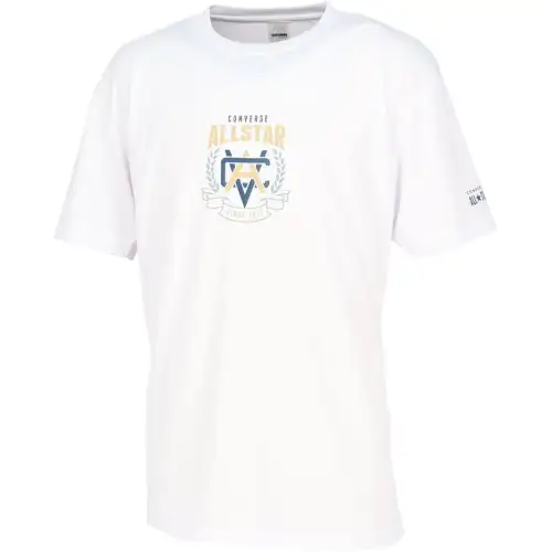 Converse All Star T Shirts Unisex White Crew Neck Moderate