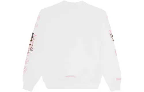 Chrome Hearts Sweatshirts Men's White Crew Neck Moderate Other