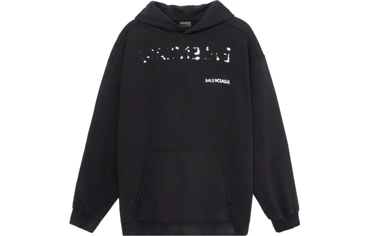 Balenciaga SS23 Sweatshirt Loose Fit Men's Black