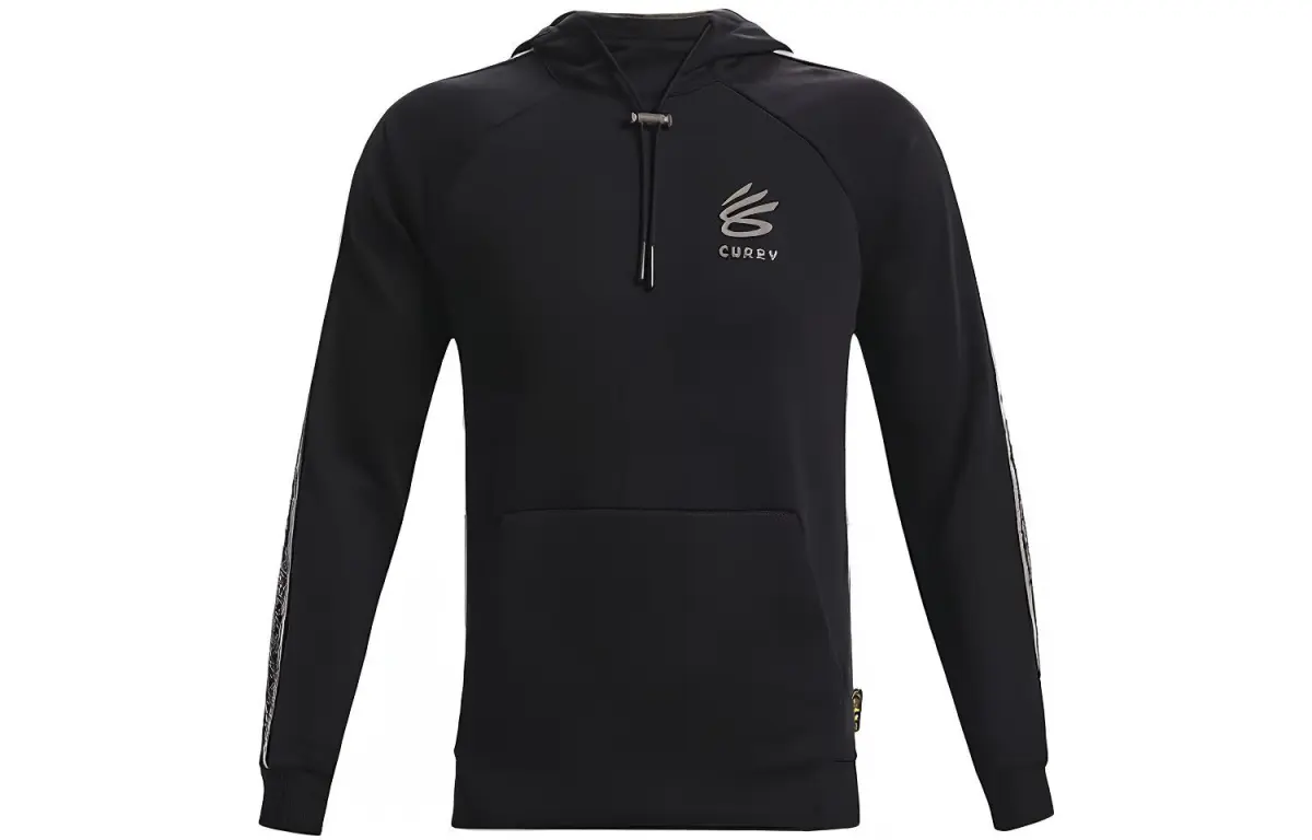 Under Armour CURRY Sweatshirts Men's Black Hooded Moderate Straight Fit