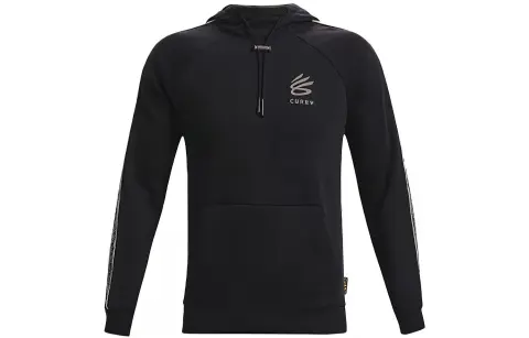 Under Armour CURRY Sweatshirts Men's Black Hooded Moderate Straight Fit
