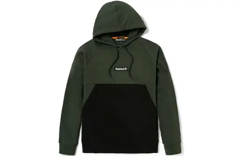 Timberland Sweatshirts Men's Luggage Bag Green Hooded Moderate Regular