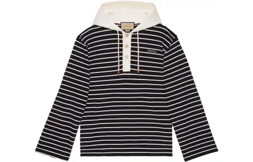 GUCCI Sweatshirts Men's Black Hooded Moderate