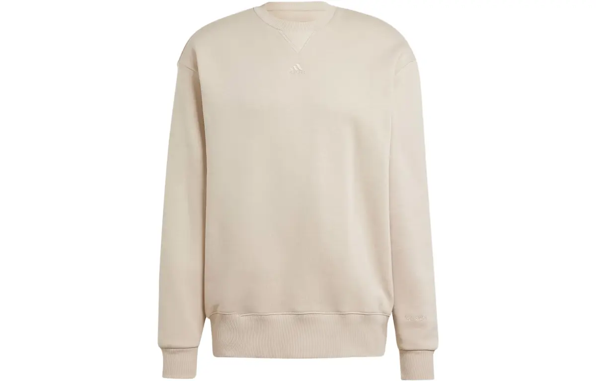 Adidas Sweatshirts Men's Beige Crew Neck Moderate Regular