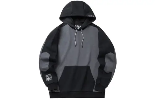 ANTA Sweatshirts Unisex Black Hooded Moderate Regular