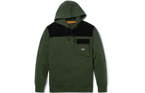 Timberland Sweatshirts Men's Luggage Bag Green Hooded Moderate Regular