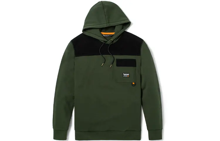 Timberland Sweatshirts Men's Luggage Bag Green Hooded Moderate Regular