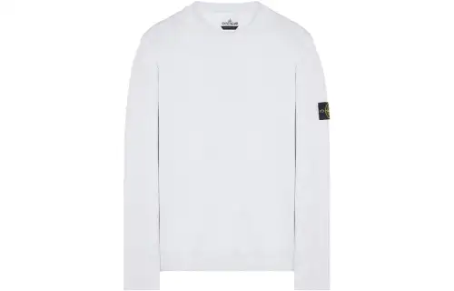STONE ISLAND Sweatshirts Men's Light Gray Crew Neck Moderate Regular