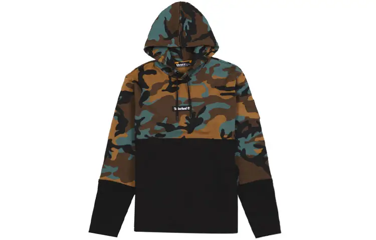 Timberland Sweatshirts Men's Camouflage Hooded Moderate Regular